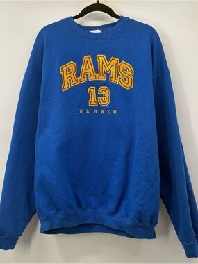 Rams 13 Blue Crewneck Sweatshirt